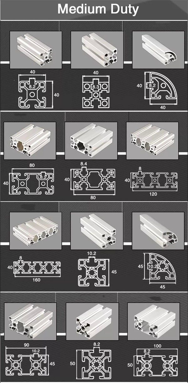 Aluminum Extrusion Profiles 40X40 Aluminum Extrusion Profiles 40X40